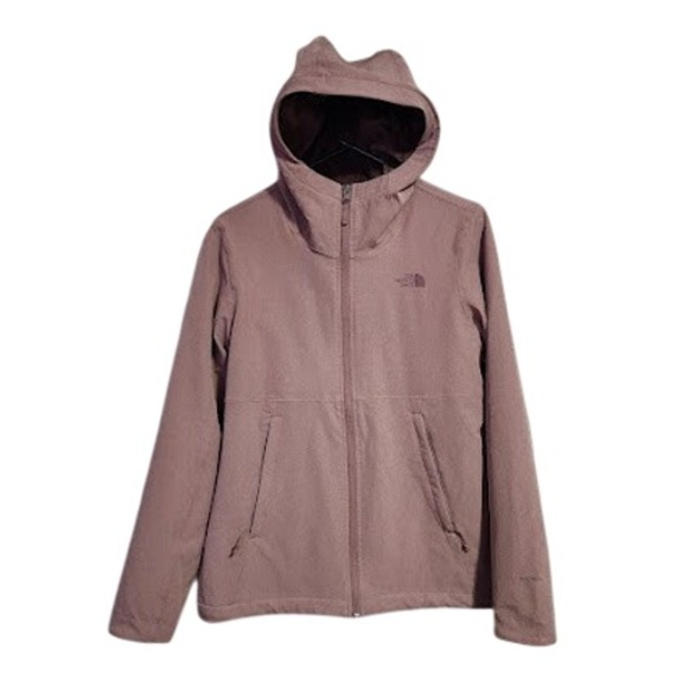 The North Face Shelbe Raschel Hoodie Jacket M Dusty Rose Fleece Lined Softshell